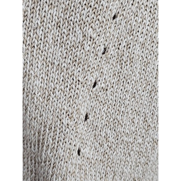 LM Women's M Magaschoni Knit Duster Length Button Front Cardigan Sweater Sparkly - Picture 3 of 10